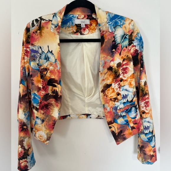 Ovi floral short Blazer/Jacket - Picture 1 of 5
